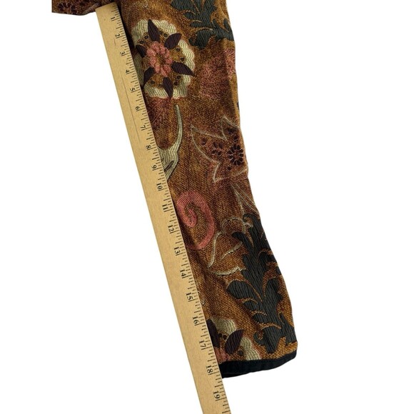 Trimdin S? Brocade Jacket Blazer Wearable Art Floral Reversible Provence Garden - Picture 10 of 14